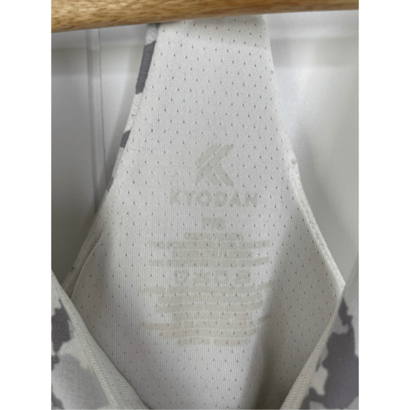 Kyodan Army Camo Grey Racerback Workout Sports Bra Longline Size S - Picture 2 of 8